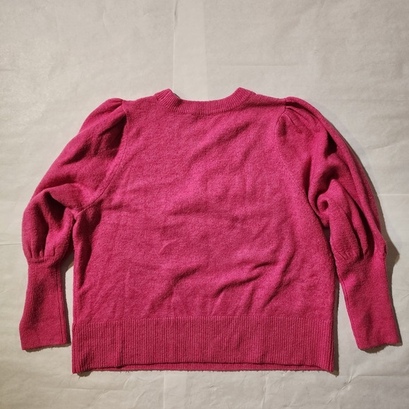 CeCe Women's Pullover Sweater Pink Puff Long Sleeve Knit Top Casual Trendy 1X - Picture 7 of 7